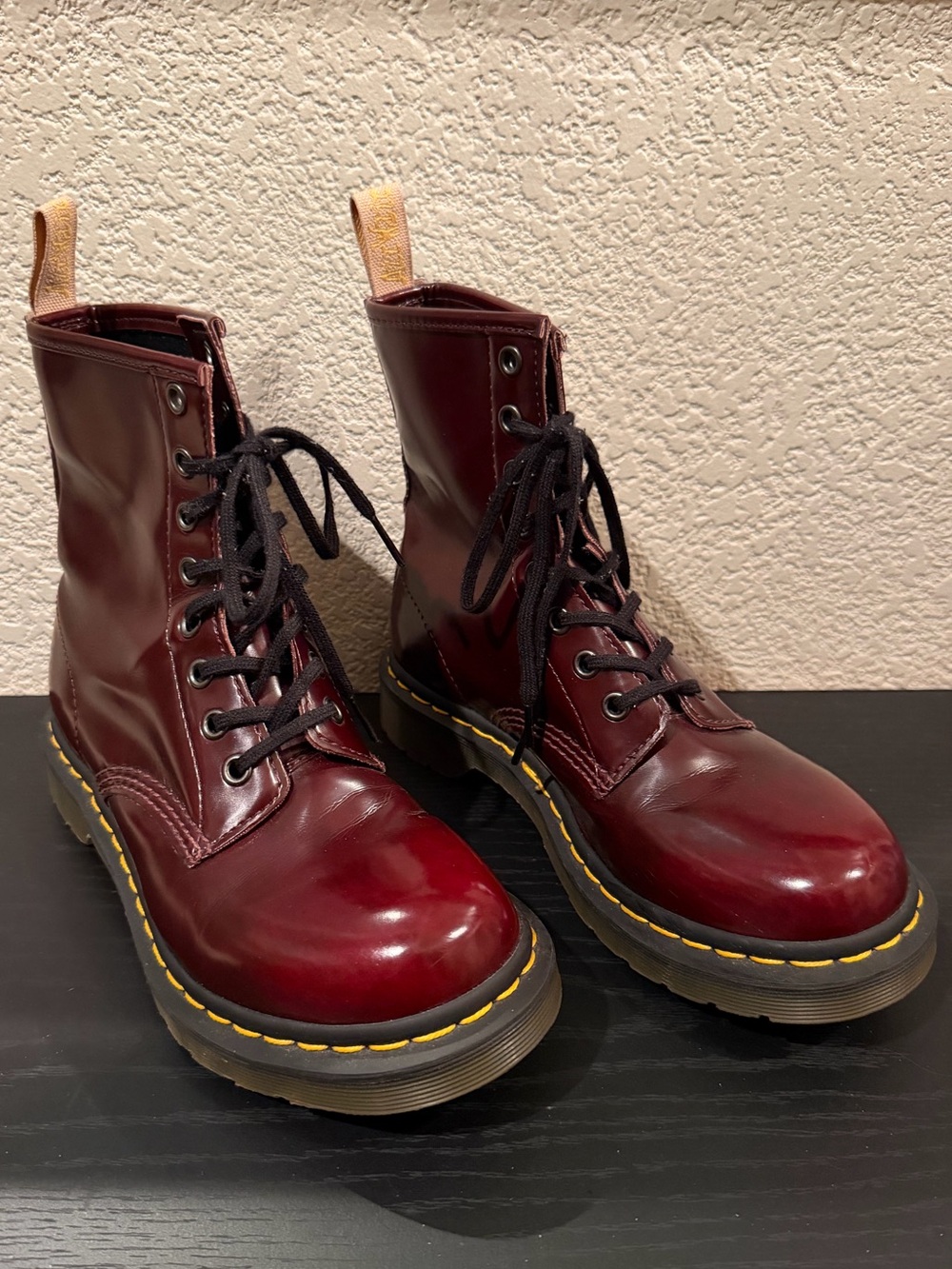 Dr. Marten’s 1460 Cherry Red Lace Up Boots - Picture 5 of 15